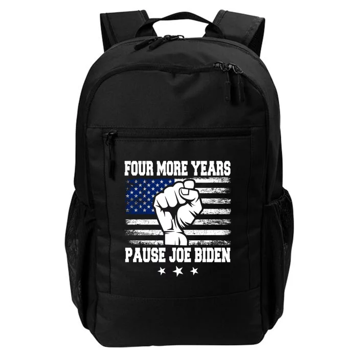 Joe Biden Us Flag Funny Quote Saying Four More Years Pause Daily Commute Backpack