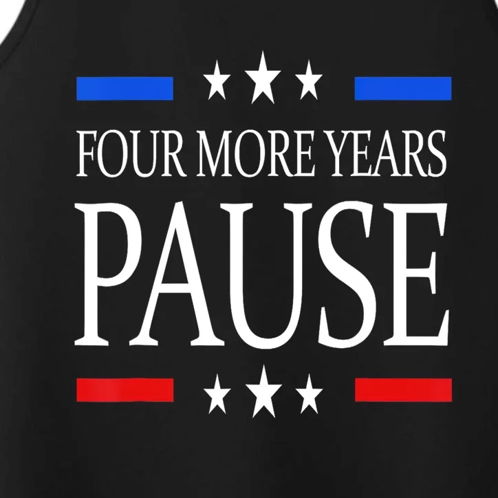 Joe Biden Us Flag Funny Quote Saying Four More Years Pause Performance Tank