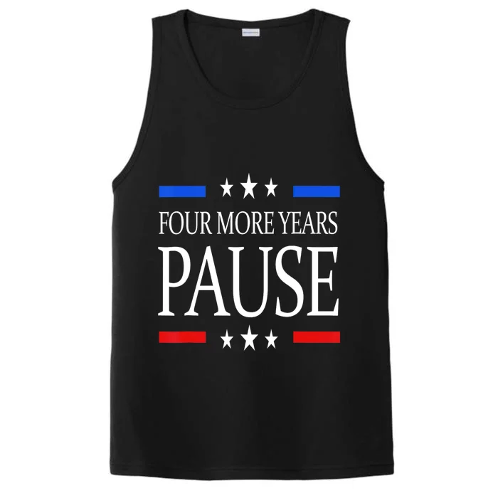 Joe Biden Us Flag Funny Quote Saying Four More Years Pause Performance Tank