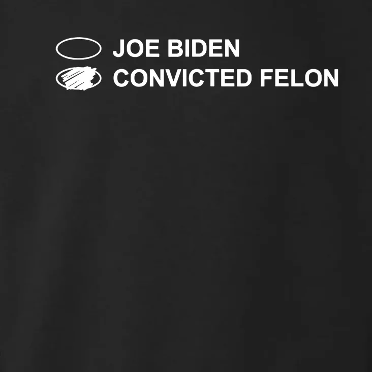 Joe Biden Vs Convicted Felon Funny Ballot Paper Voting Humor Toddler Hoodie