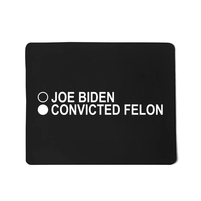 Joe Biden Vs Convicted Felon Funny Ballot Paper Voting Humor Mousepad