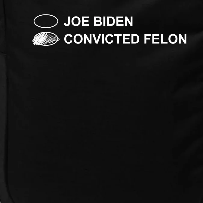 Joe Biden Vs Convicted Felon Funny Ballot Paper Voting Humor Impact Tech Backpack