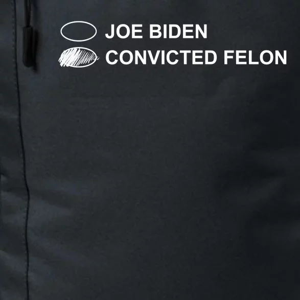 Joe Biden Vs Convicted Felon Funny Ballot Paper Voting Humor Daily Commute Backpack