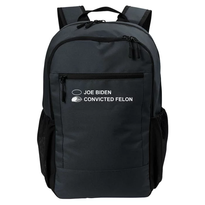 Joe Biden Vs Convicted Felon Funny Ballot Paper Voting Humor Daily Commute Backpack