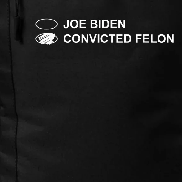 Joe Biden Vs Convicted Felon Funny Ballot Paper Voting Humor Daily Commute Backpack