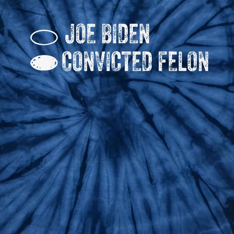 Joe Biden Vs Convicted Felon Ballot Paper Voting For Trump Tie-Dye T-Shirt