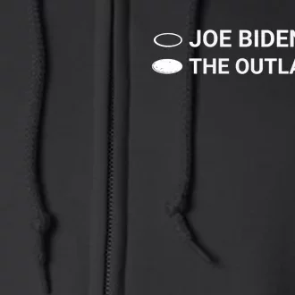 Joe Biden Vs The Outlaw 2024 Ballot Paper Voting For Trump Full Zip Hoodie