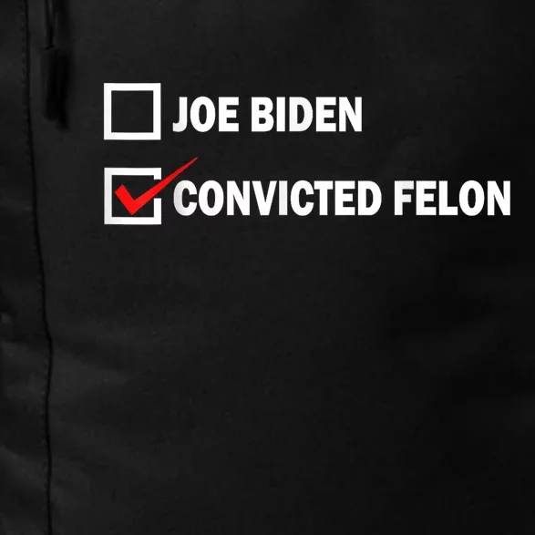 Joe Biden Vs Convicted Felon Funny Pro Trump 2024 Daily Commute Backpack