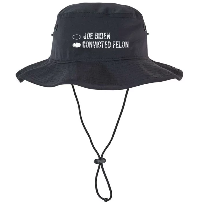 Joe Biden Vs Convicted Felon Ballot Paper Voting For Trump Legacy Cool Fit Booney Bucket Hat