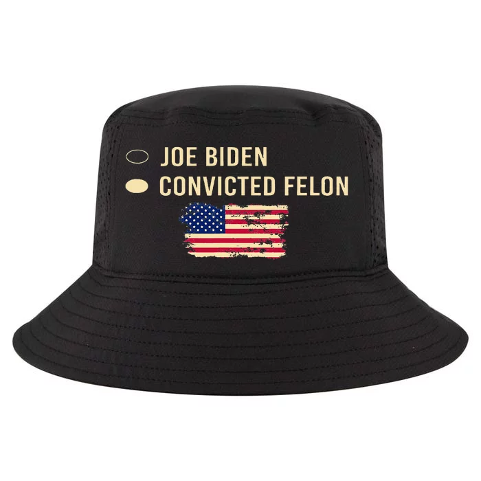 Joe Biden Vs Convicted Felon Funny Ballot Paper Voting Cool Comfort Performance Bucket Hat