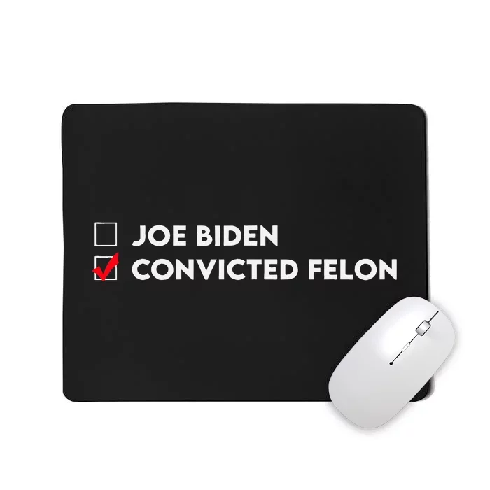 Joe Biden Vs Convicted Felon Funny Ballot Paper Voting Humor Mousepad