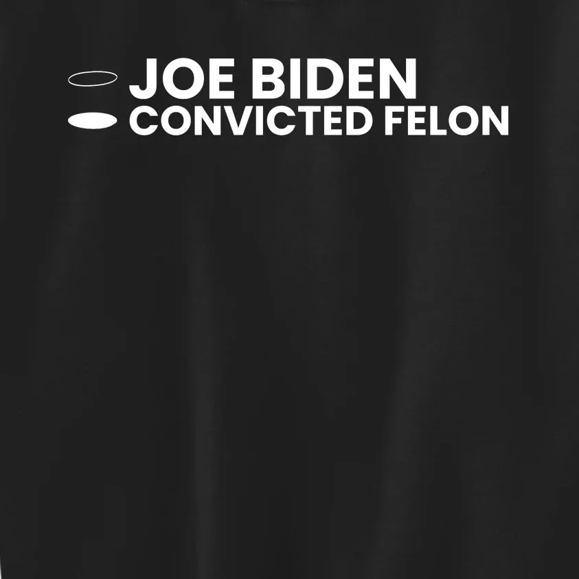 Joe Biden Vs Convicted Felon Funny Ballot Paper Voting Humor Kids Sweatshirt