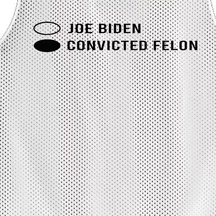 Joe Biden Vs Convicted Felon Funny Ballot Paper Voting Humor Mesh Reversible Basketball Jersey Tank