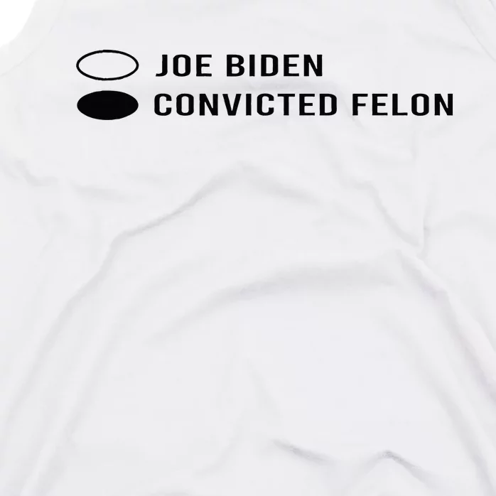 Joe Biden Vs Convicted Felon Funny Ballot Paper Voting Humor Tank Top