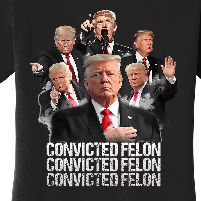 Joe Biden Vs Convicted Felon Funny Ballot Paper Voting Women's T-Shirt