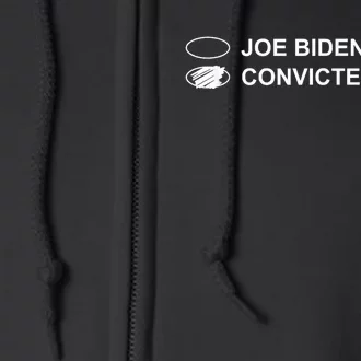 Joe Biden Vs Convicted Felon Funny Ballot Paper Voting Humor Full Zip Hoodie