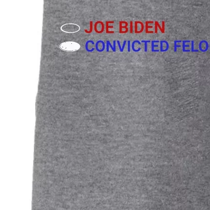 Joe Biden Vs Convicted Felon Ballot Paper Voting For Trump Doggie 3-End Fleece Hoodie