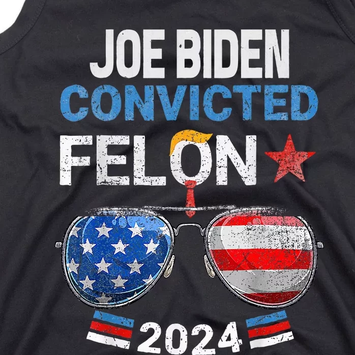 Joe Biden Vs Convicted Felon Tank Top