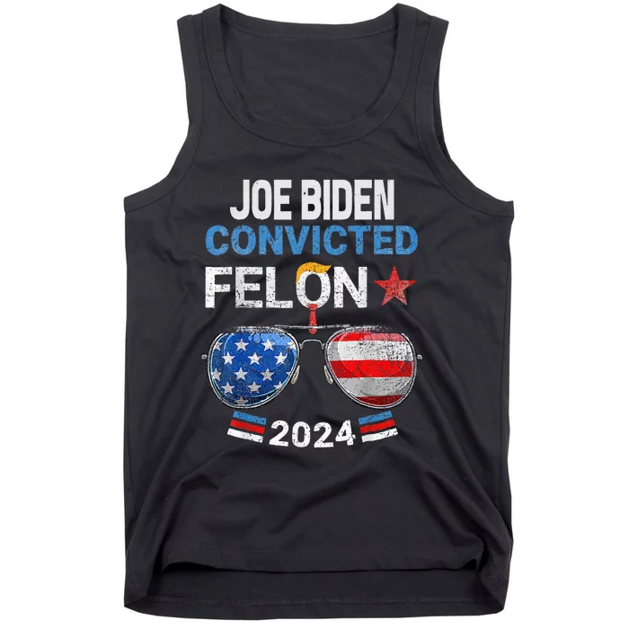 Joe Biden Vs Convicted Felon Tank Top