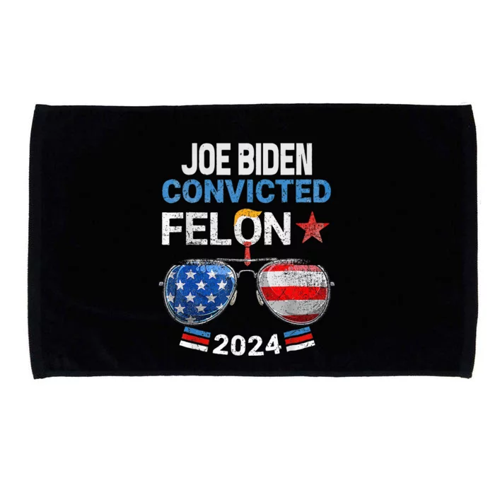 Joe Biden Vs Convicted Felon Microfiber Hand Towel