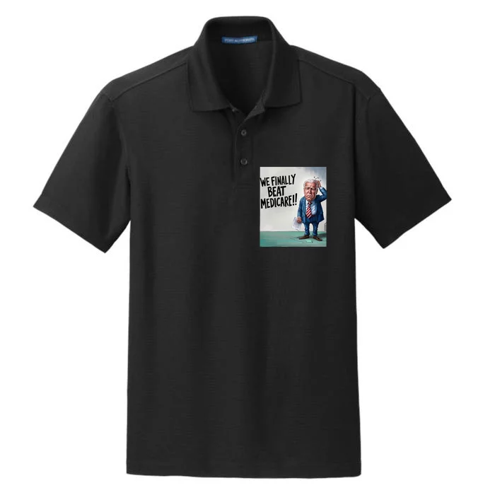 Joe Biden We Finally Beat Medicare! Dry Zone Grid Performance Polo