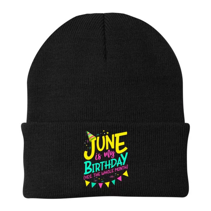 June Birthday Wo Funny June is my Birthday Knit Cap Winter Beanie