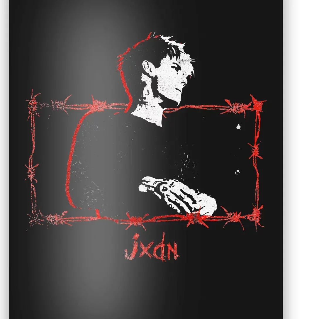 Jxdn Barbed Wire Portrait Poster