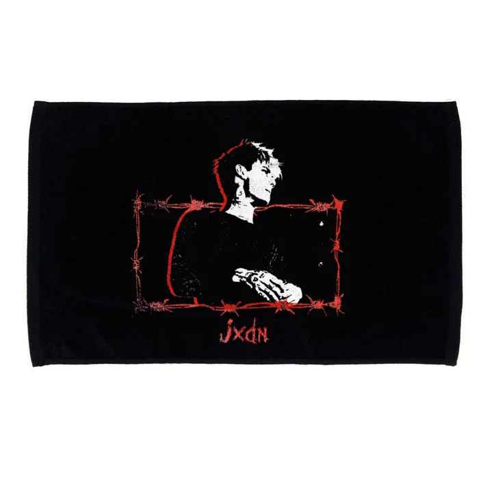 Jxdn Barbed Wire Portrait Microfiber Hand Towel