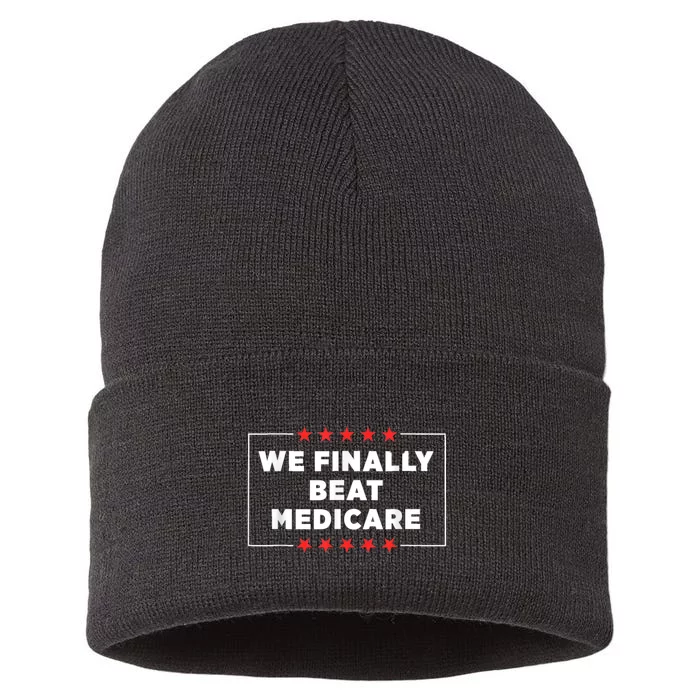 Joe Biden We Finally Beat Medicare Sustainable Knit Beanie