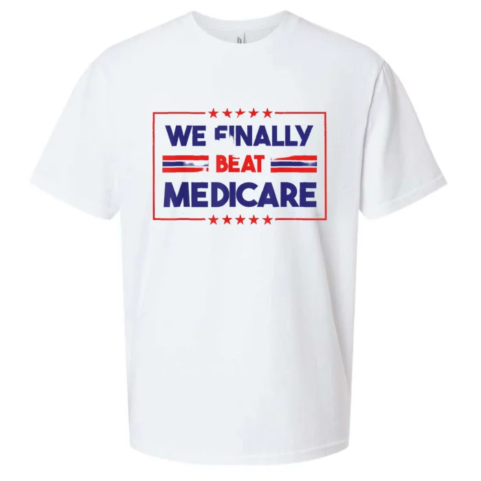 Joe Biden We Finally Beat Medicare Sueded Cloud Jersey T-Shirt