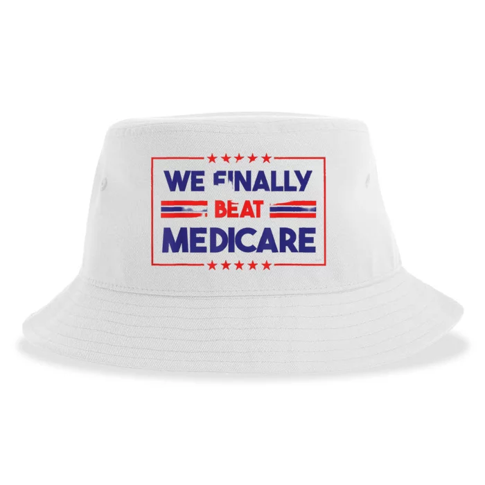 Joe Biden We Finally Beat Medicare Sustainable Bucket Hat