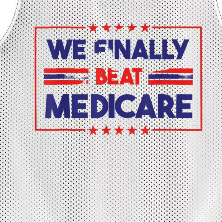 Joe Biden We Finally Beat Medicare Mesh Reversible Basketball Jersey Tank