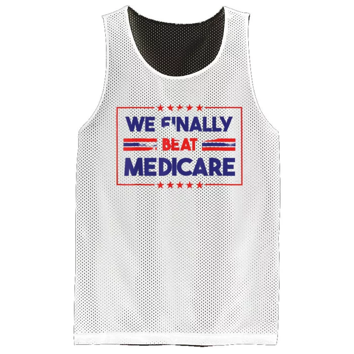 Joe Biden We Finally Beat Medicare Mesh Reversible Basketball Jersey Tank