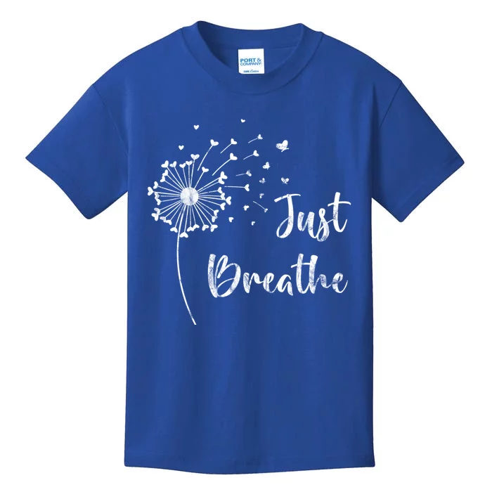 Just Breathe With Dandelions Design Gift Kids T-Shirt