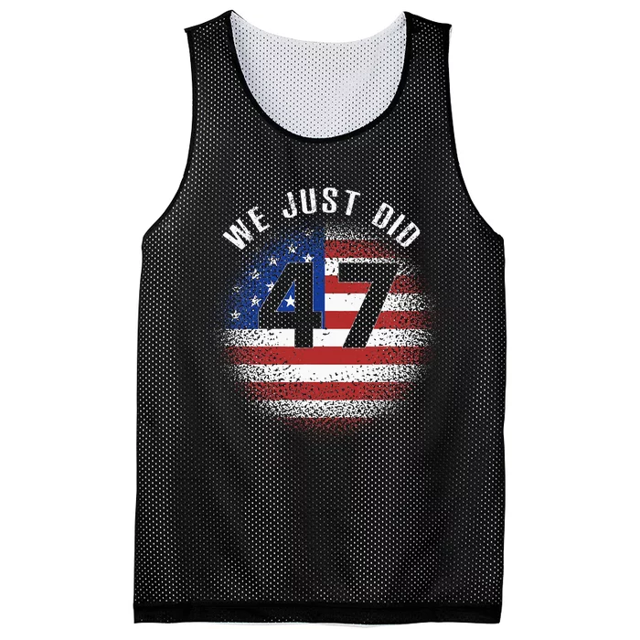 Joe Biden Won We Just Did 47 Response To Trump Mesh Reversible Basketball Jersey Tank