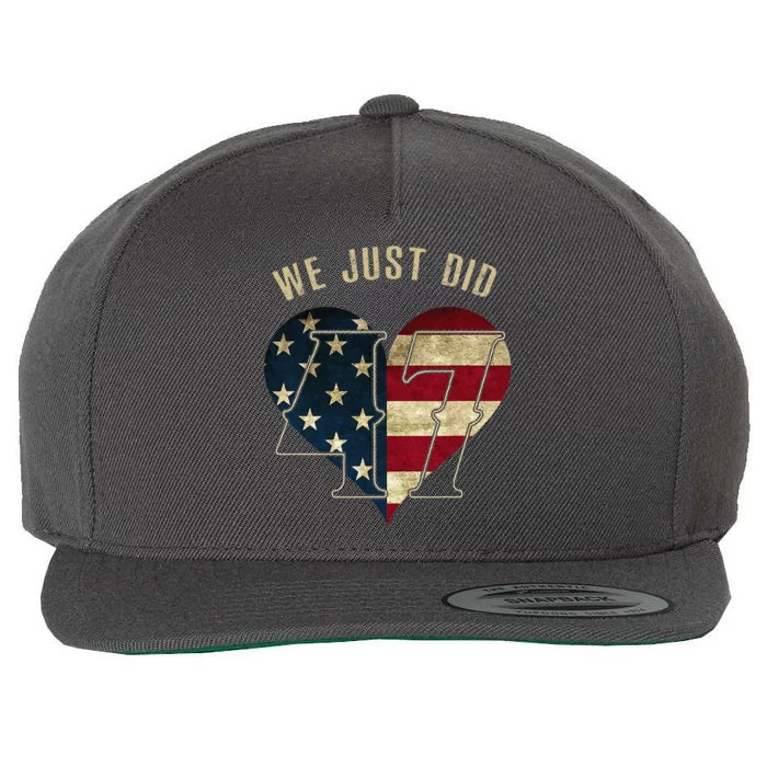 Joe Biden Won We Just Did 47 Response To Trump Wool Snapback Cap