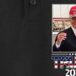 Joe Biden Wearing A Trump Hat Election 2024 Dry Zone Grid Performance Polo