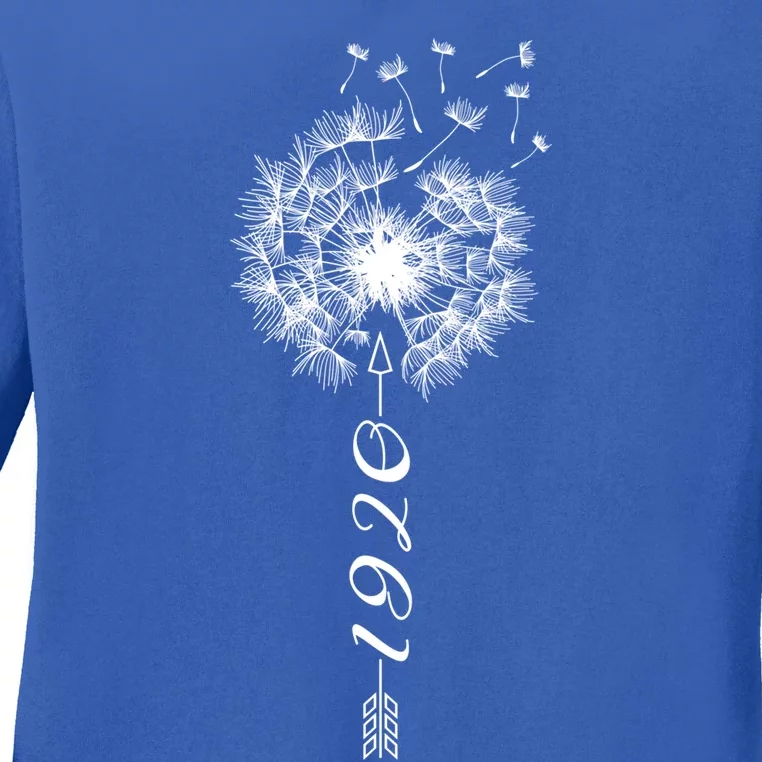 Just Birthday Year 1920 Dandelion Gift Flower Breathe Gift Ladies Long Sleeve Shirt