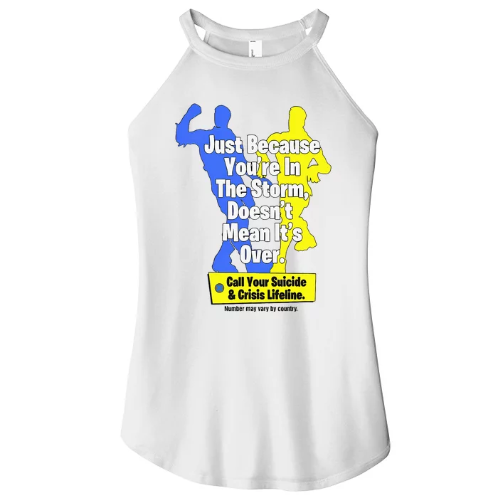 Just Because YouRe In The Storm Doesnt Mean ItS Over Women’s Perfect Tri Rocker Tank