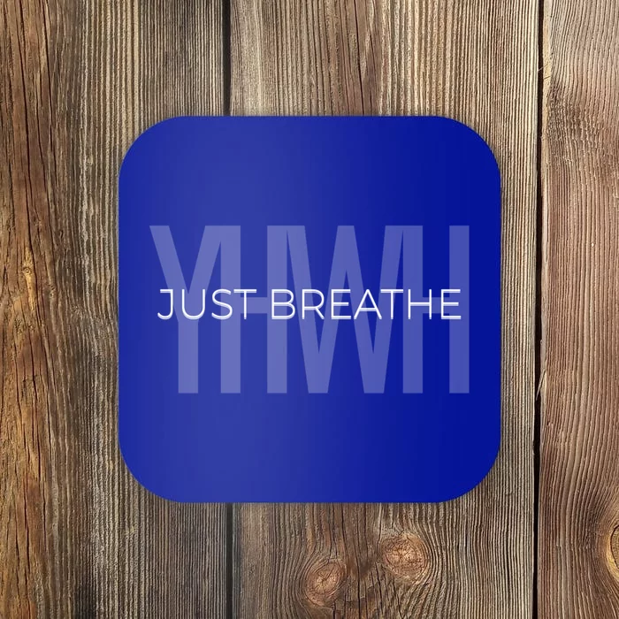 Just Breathe Yhwh (Yahweh) Minimal Design Great Gift Coaster