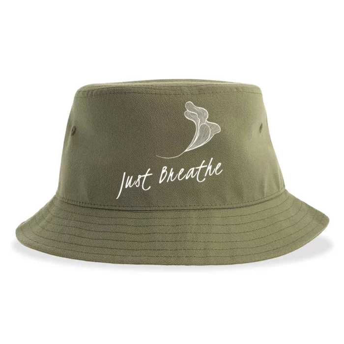 Just Breathe Yoga Gift Sustainable Bucket Hat