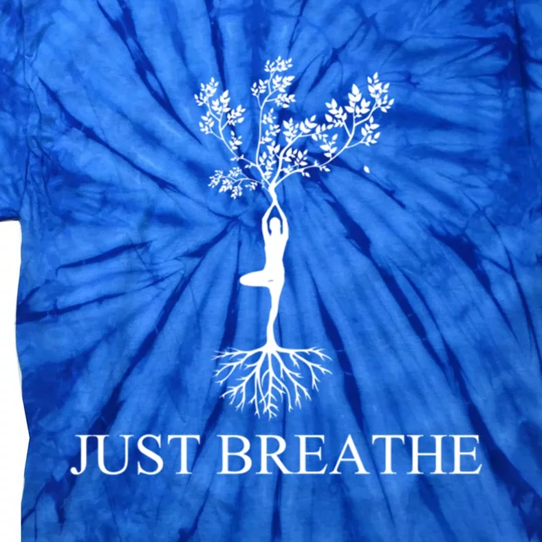 Just Breathe Yoga Gift Tie-Dye T-Shirt