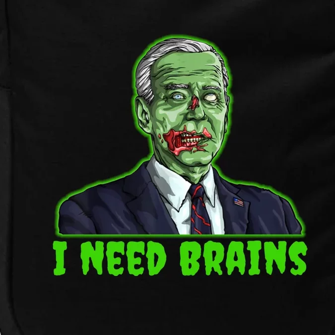 Joe Biden Zombie I Need Brains Impact Tech Backpack