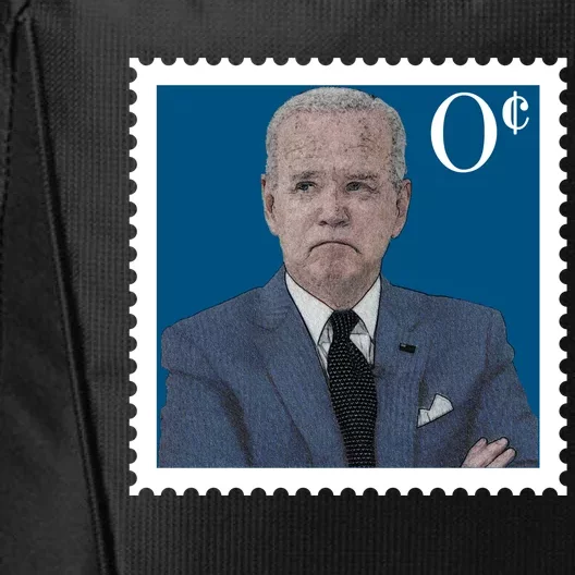 Joe Biden Zero Cents Stamp 0 Funny Worthless President City Backpack