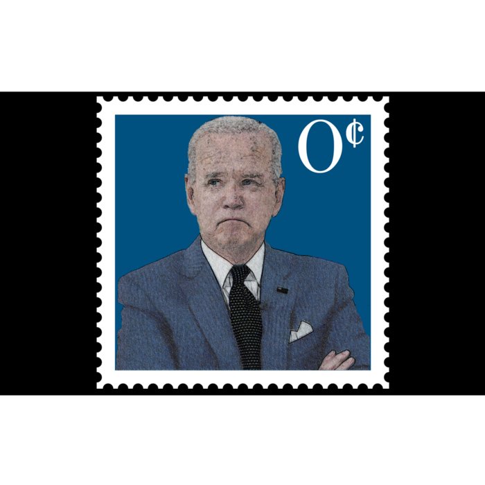 Joe Biden Zero Cents Stamp 0 Funny Worthless President Bumper Sticker