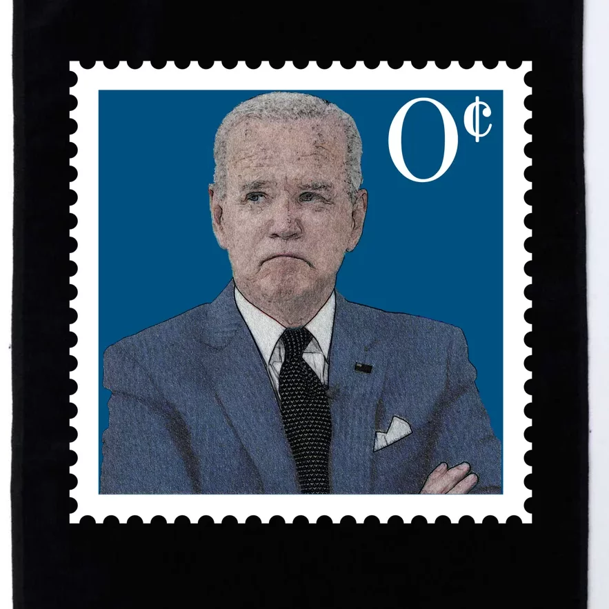 Joe Biden Zero Cents Stamp 0 Funny Worthless President Platinum Collection Golf Towel