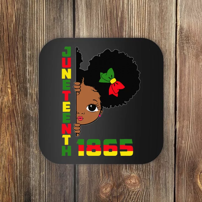 Juneteenth Celebrating 1865 Cute Black Coaster