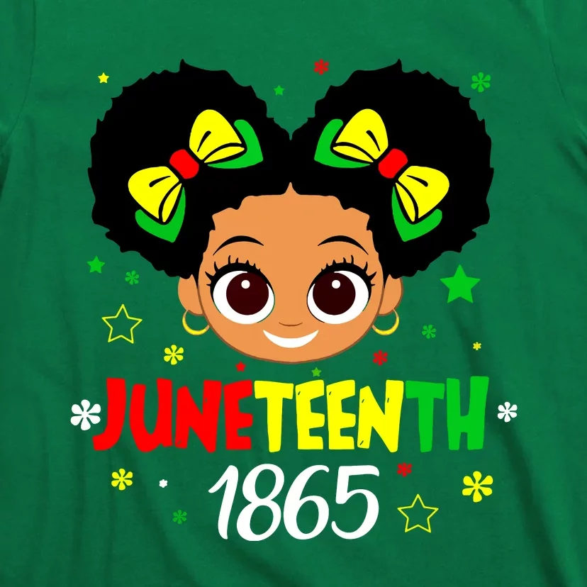 Juneteenth Celebrating 1865 Cute Black Girl T-Shirt