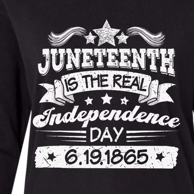 Juneteenth Celebrate 1865Black History African American Womens Cotton Relaxed Long Sleeve T-Shirt