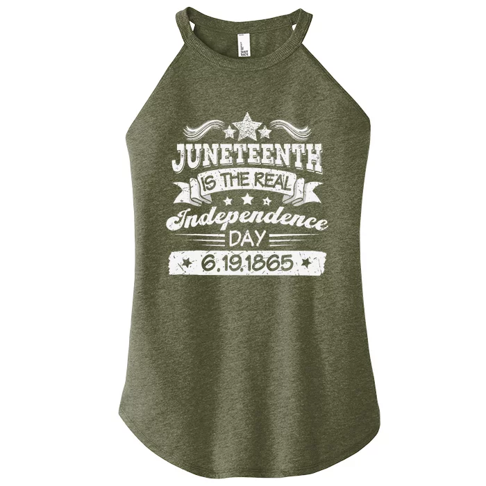 Juneteenth Celebrate 1865Black History African American Women’s Perfect Tri Rocker Tank